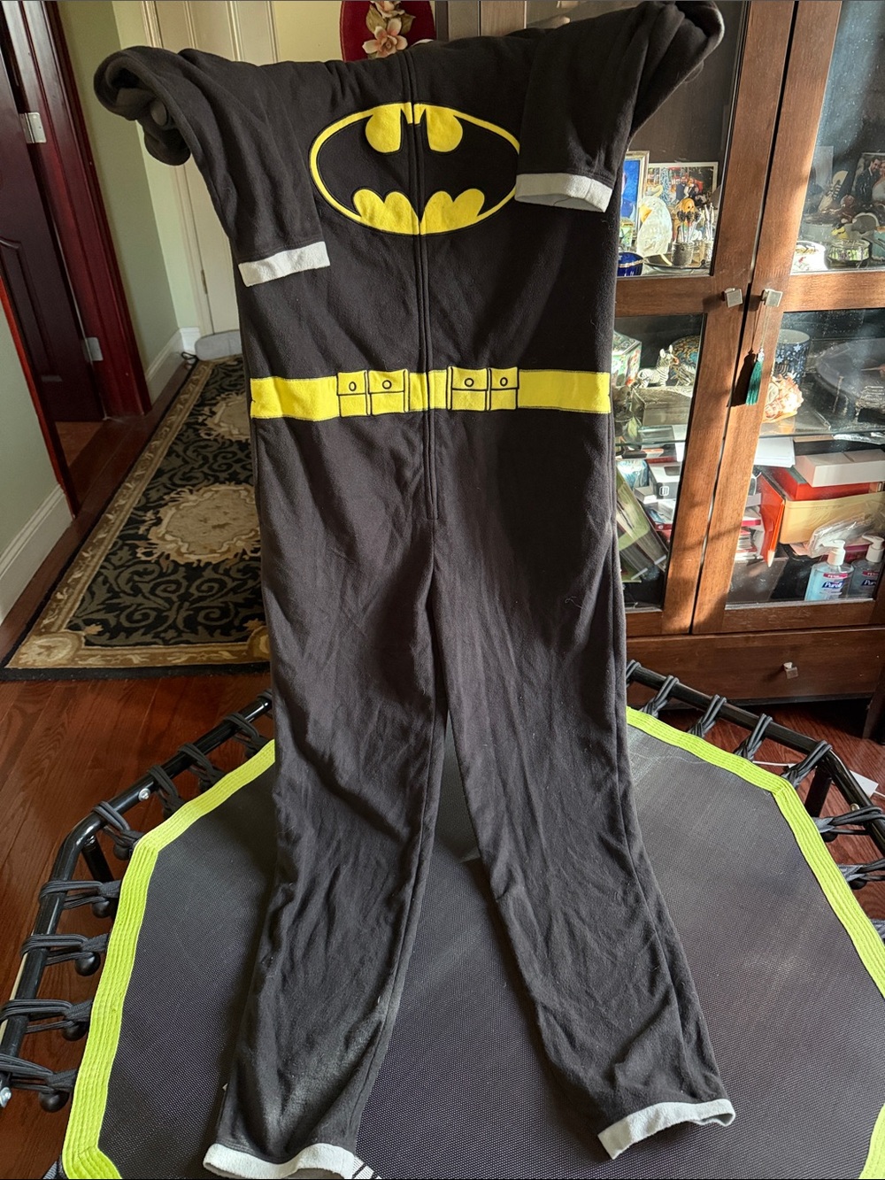 Batman adult  Black & Yellow One-Piece Costume